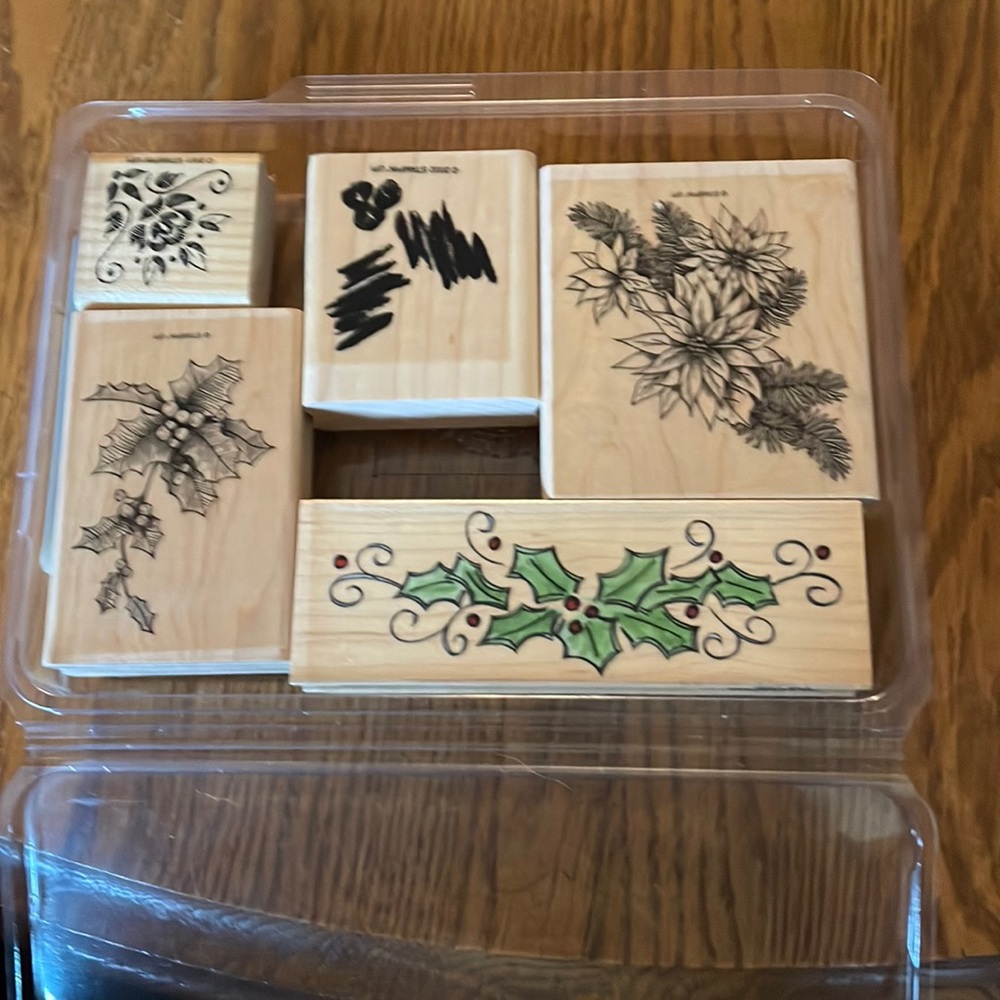 Assorted wooden stamps. Great condition.